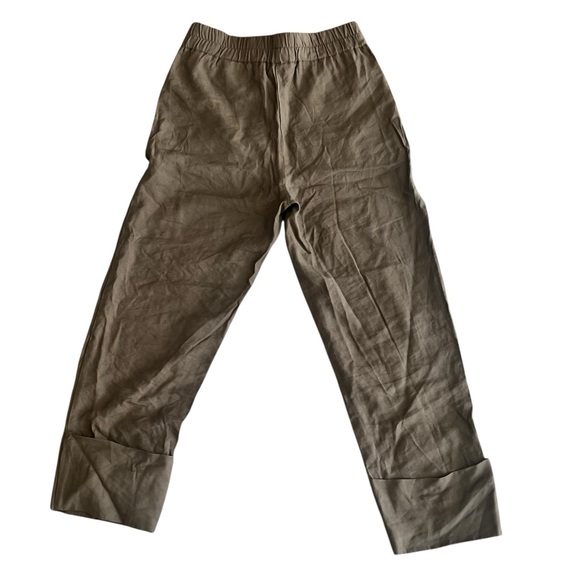 ZARA Green Wide Cuff Ankle Pants Women’s XS - Picture 3 of 4